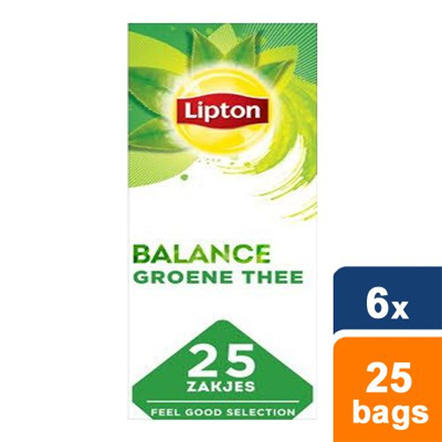 Afbeelding van Lipton Balance Green Tea 25 theezakjes Doos 6 stuks
