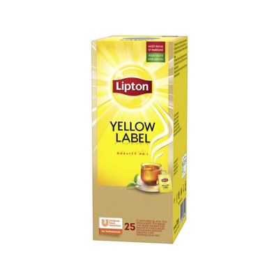 Afbeelding van Lipton Yellow Label doos 25 theezakjes plant based