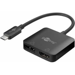 Afbeelding van USB C naar HDMI adapter Goobay 0.12 meter (4K@60Hz, HDMI, DisplayPort)