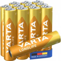 Afbeelding van VARTA Longlife Micro AAA Batterij 4703 LR03 Big Box (12er) 4008496807802