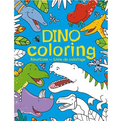 Afbeelding van Uitgeverij deltas kleurboek dino coloring