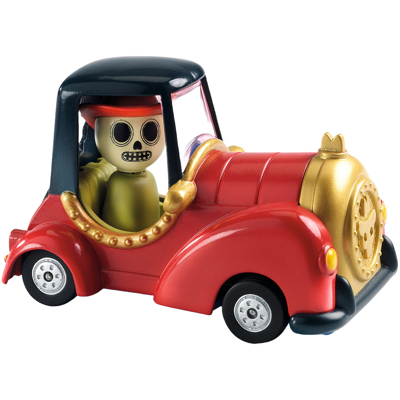 Afbeelding van Djeco crazy motors auto red skull