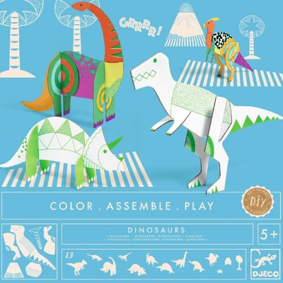 Image de Colorier Construire Jouer Dinosaures