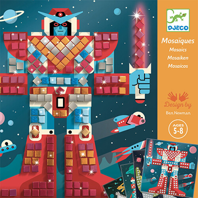 Image de Djeco Collages Space Battle Puzzle pour enfants, Taille: One Size, Multi coloured