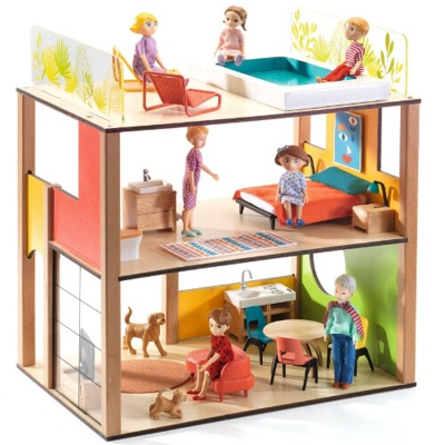 Image de Maison de poupée City avec Mobilier