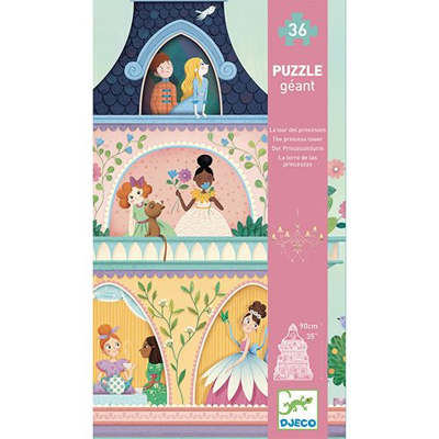 Afbeelding van Djeco puzzel prinsessentoren 36st
