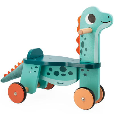 Afbeelding van Janod Houten speelgoed Dino loopfiets Portosaurus