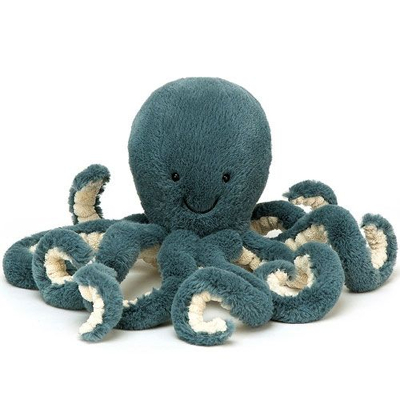 Afbeelding van Jellycat Octopus Storm Knuffel Blauw Small 23 cm