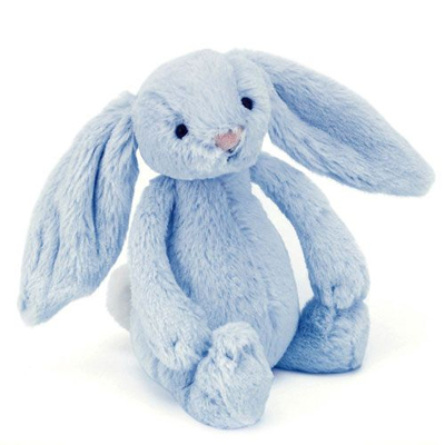Image de Rackle en forme de lapin bleu Bashful Personnalisé