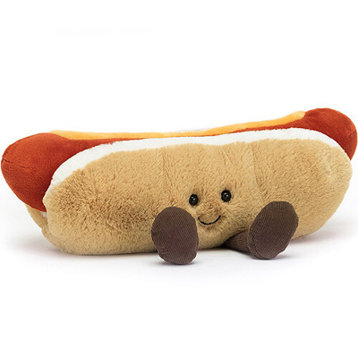 Afbeelding van Jellycat Amuseable Hot Dog Knuffel 25 cm