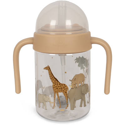 Afbeelding van Konges sløjd drinkfles met rietje safari 330 ml