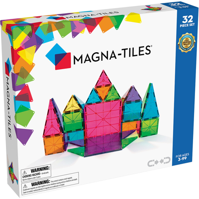 Afbeelding van Magna tiles magnetische tegels clear colors 32st