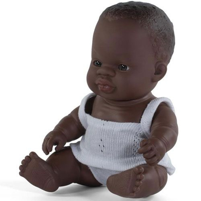 Image de Poupée bébé africaine 21 cm