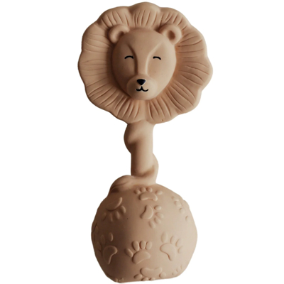 Afbeelding van Natruba bijtspeelgoed met rammelaar leeuw