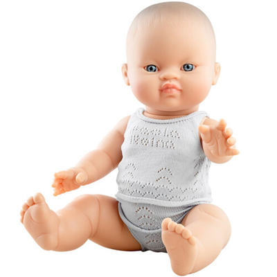 Afbeelding van Paola reina babypop gordi jongen met ondergoed ming 34 cm