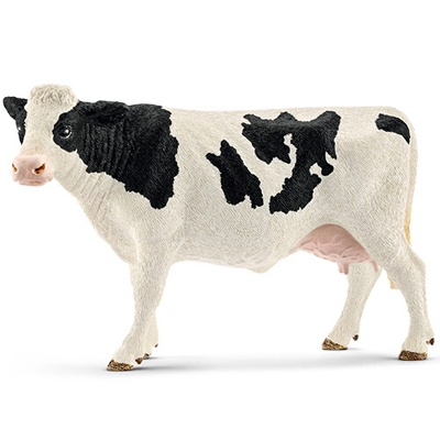 Image de Schleich Statuette Farm World Vache Holstein Gris 12,5x6,2x8,1