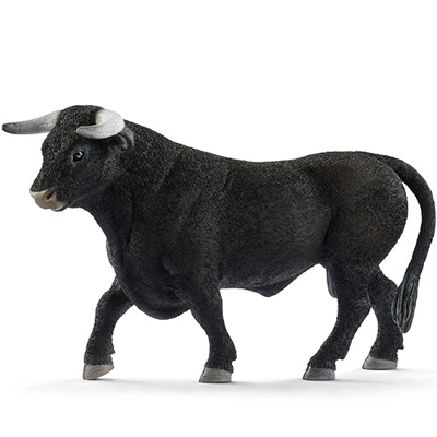Afbeelding van Schleich farm world zwarte stier 14 cm