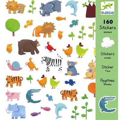Afbeelding van Djeco stickers dieren 160st