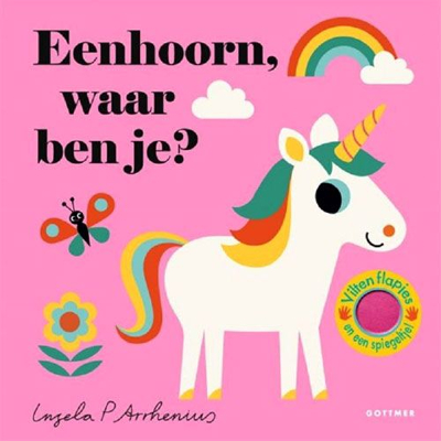 Afbeelding van Uitgeverij gottmer kartonboekje eenhoorn, waar ben je?