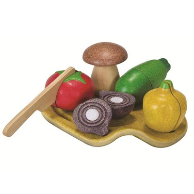 Afbeelding van Plan toys speelsnijset groente