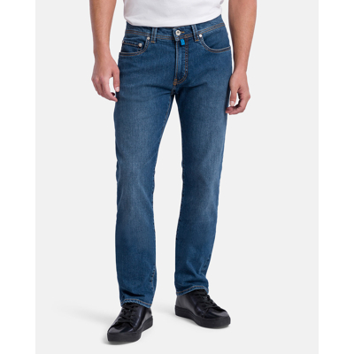 Afbeelding van Pierre Cardin jeans heren Lyon 5 pocket model normale fit blauw effen 36/30