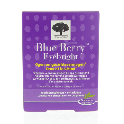 Afbeelding van New Nordic Blue Berry Eyebright Tabletten 60TB