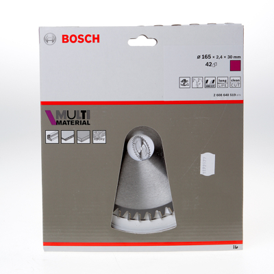 Afbeelding van Bosch Cirkelzaagblad 42 tanden Multi Material HLTCG diameter 165 x 2.4 30/20mm