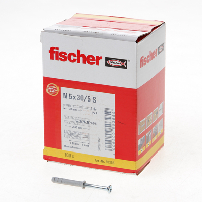 Afbeelding van Fischer N 5x30 mm Nagelplug 100 stuks
