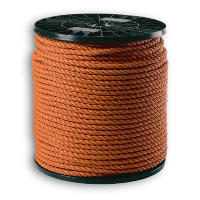 Afbeelding van Muller polypropeen touw 16mm oranje (Per 220 meter)