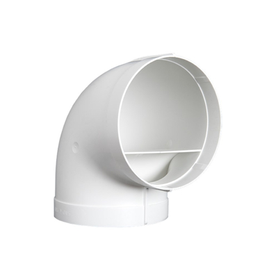 Afbeelding van Nedco ventialtiebuis bocht 150mm ECO+ kunststof wit