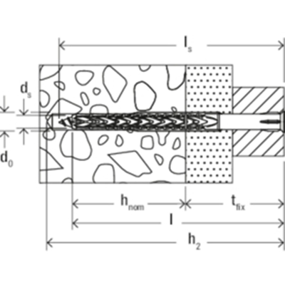 Afbeelding van Fischer kozijnplug / constructieplug 8x60mm Verzonken kop SXRL T 50 stuks