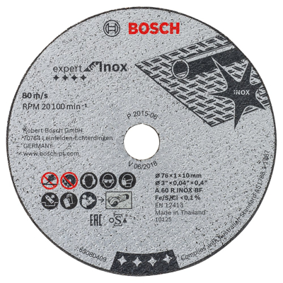 Afbeelding van Bosch doorslijpschijf expert for Inox 76x10x1mm