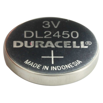 Afbeelding van Batterij Duracell knoopcel 1xCR2450 lithium diameter24mm 3V 540mAh
