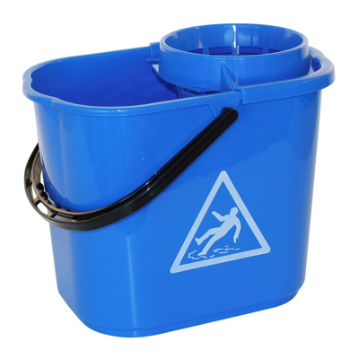 Afbeelding van Mopemmer met uitwringkorf 12 liter blauw