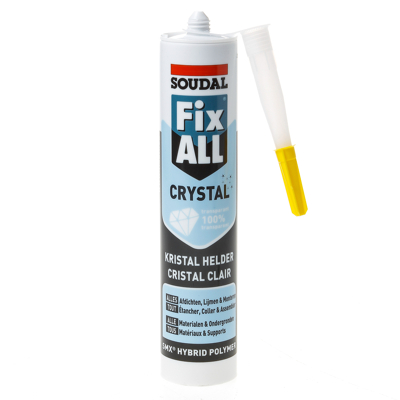 Afbeelding van Soudal Fix ALL Crystal glashelder koker 290 ml (MS Polymeer)