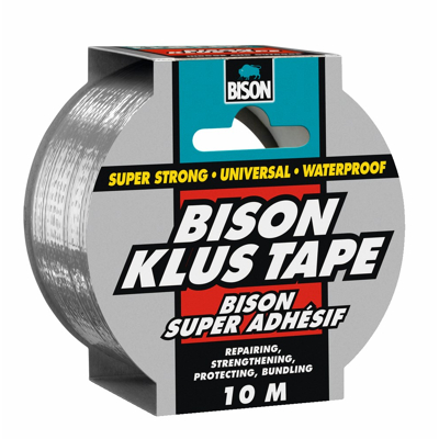 Afbeelding van Bison klustape 50mm x 10m grijs vochtbestendig