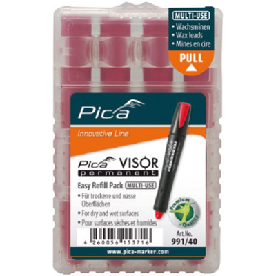 Afbeelding van Pica VISOR permanent marker rood navulling PI99140