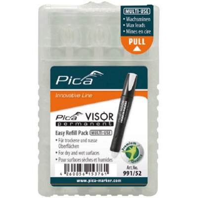 Afbeelding van Pica VISOR permanent marker wit navulling PI99152