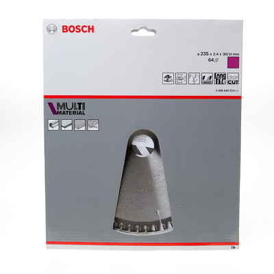 Afbeelding van Bosch Cirkelzaagblad 64 tanden Multi Material HLTCG 235 x 30/25mm