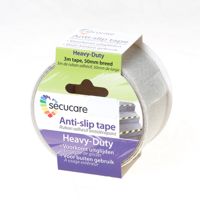 Afbeelding van Secucare anti slip sticker heavy duty voor binnen buiten 1 stuk, transparant