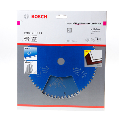 Afbeelding van Bosch Cirkelzaagblad 56 tanden compactplaat HLTCG 190 x 30 2.6mm