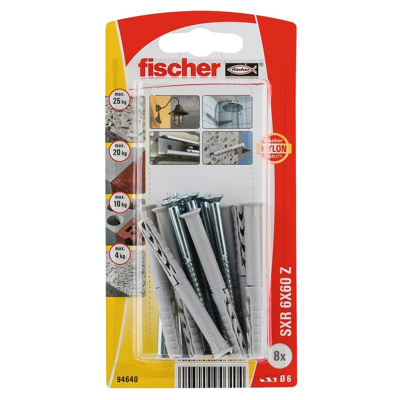 Afbeelding van Fischer constructieplug sxr 6x60mm 8 stuks