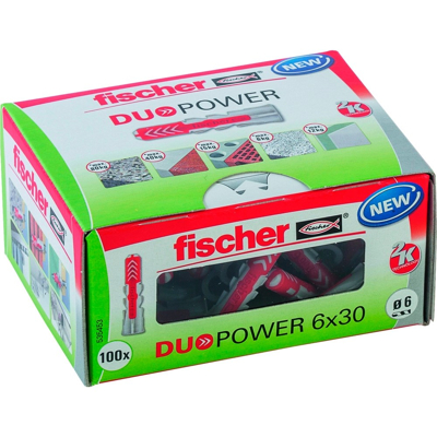 Afbeelding van Fischer Plug Duopower 6x30mm 100 stuks