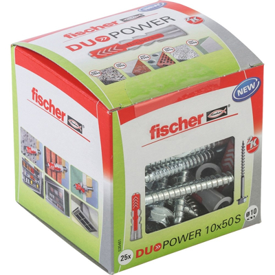 Afbeelding van Fischer plug duopower 10x50mm met zeskantschroef 25 stuks