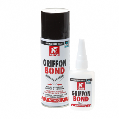 Afbeelding van Griffon bond secondelijm met speciale activator 50 gr 200 ml, set