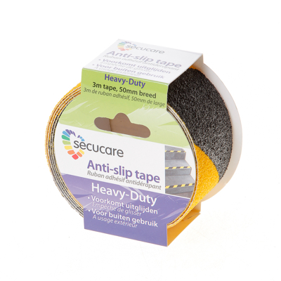 Afbeelding van SecuCare antislip tape zwart/geel 50mm (3mtr)