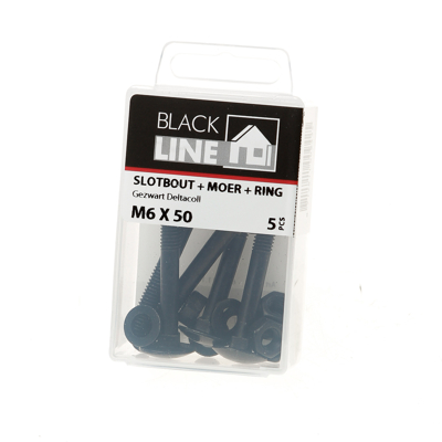Afbeelding van Blackline Slotbout 6x50mm Din603/555/125A zwart (5)