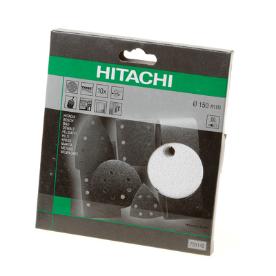Afbeelding van Hikoki Schuurschijf diameter150 k80 velcro wit (10 st)