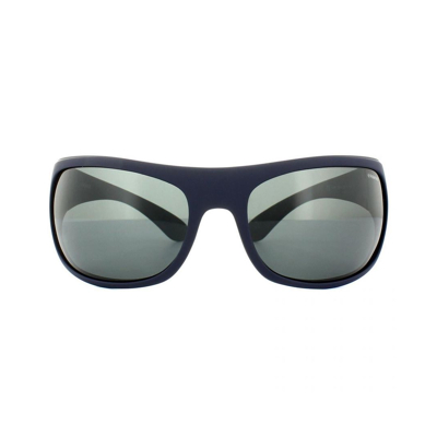 Afbeelding van Polaroid Sport Wrap unisex mat donkerblauw grijs gepolariseerde zonnebril Sunglasses