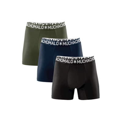 Afbeelding van Muchachomalo Boxershorts 3 Pack 06 maat XL met Body fit Pasvorm Katoen Suitable Herenkleding